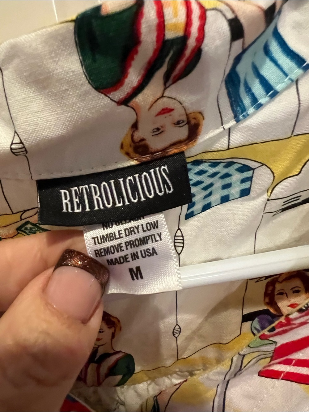 RARE Retrolicious 1950s Print Dress - Picture 2 of 4